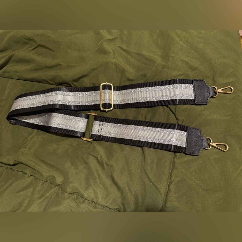 Brand New Stylish Black and Gray Bag Strap